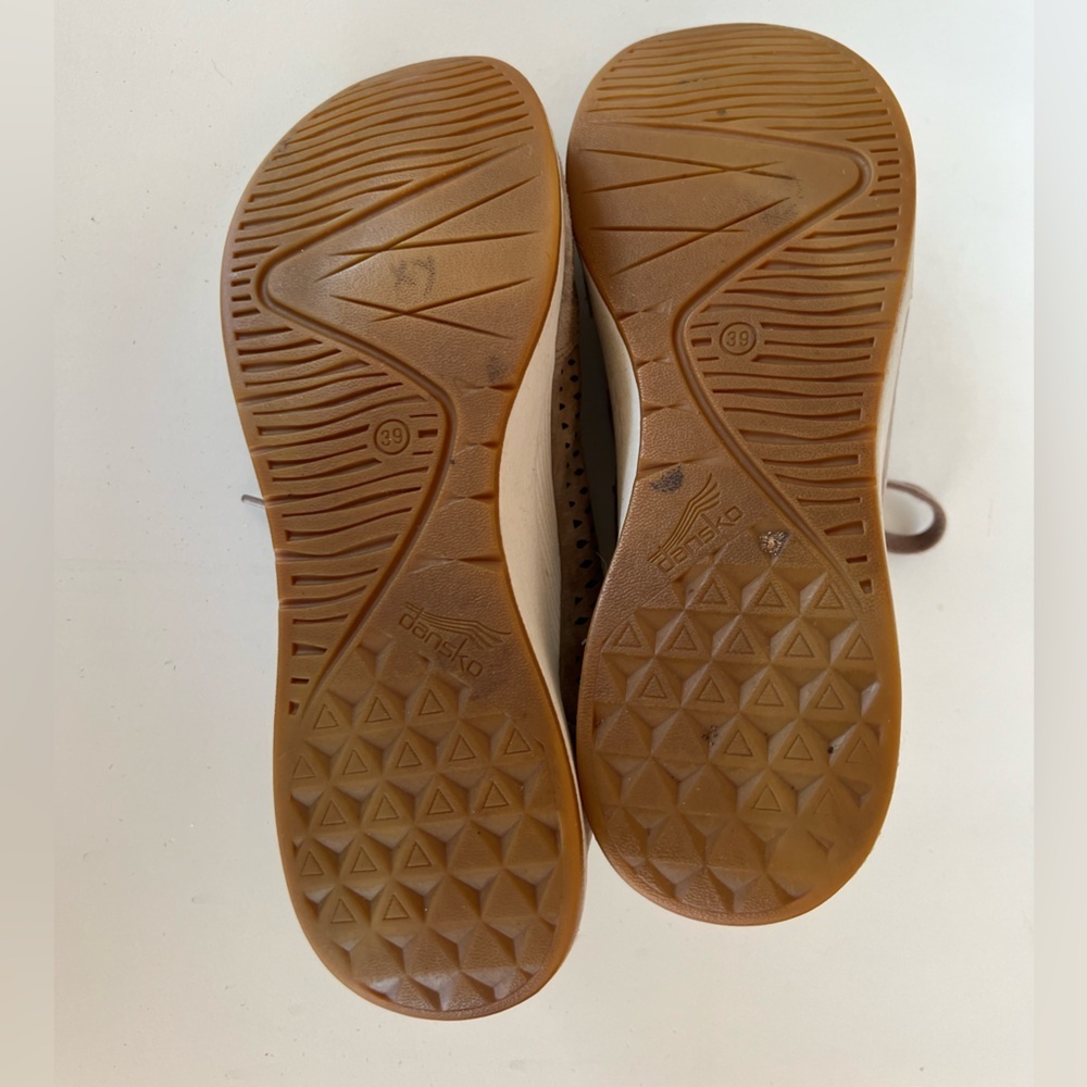 Dansko Women's Charlie Perforated Leather Sneaker Walnut Suede, Size 8 / 39 - Picture 9 of 12